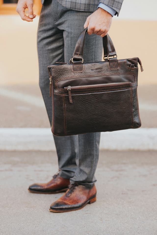 Accessory bag cat skin